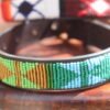 IMG_3329 Handmade Green Beaded Dog Collar - African Leather Pet Accessory