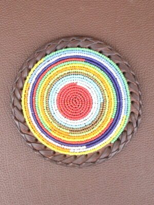 Elegant Maasai Colors Beaded Coasters Elegant Maasai Colors Beaded Coasters