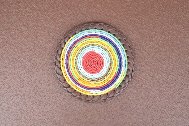 Elegant Maasai Colors Beaded Coasters Elegant Maasai Colors Beaded Coasters