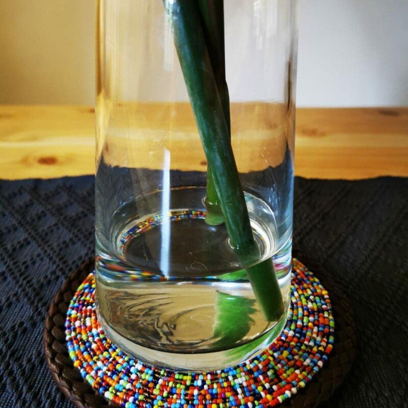 WhatsApp Image 2021-04-08 at 12.53.03 AM-2 Handmade Multicolor Beaded Coaster with Leather Trim – African Artisan Craft