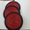 WhatsApp Image 2021-11-19 at 4.07.01 PM Handmade Red & Black Beaded Coasters - African Home Décor