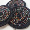 Handmade Multicolor Beaded Coasters Handmade Multicolor Beaded Coasters