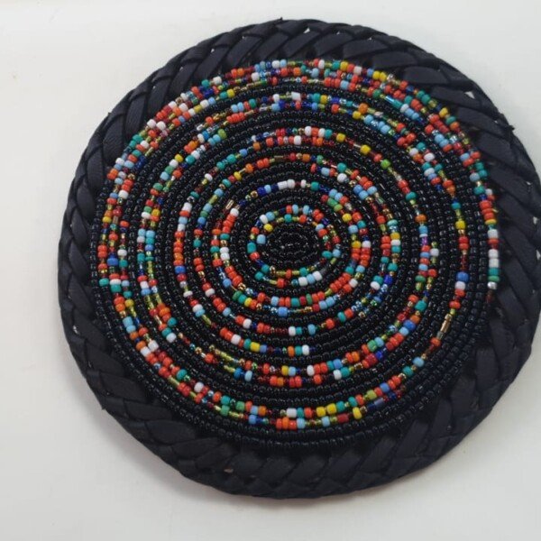 Handmade Multicolor Beaded Coasters