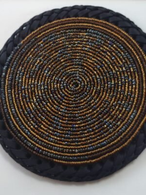 WhatsApp Image 2021-11-19 at 4.12.31 PM Black & Bronze Beaded Coasters