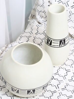 Set of soapstone vase