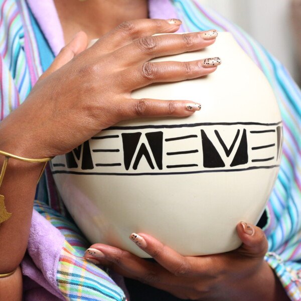 Set of soapstone vase