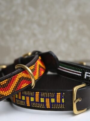 Customized Beaded Leather Dog Collars - Personalized & Handcrafted Customized Beaded Leather Dog Collars - Personalized & Handcrafted