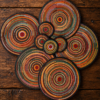 ChatGPT Image Apr 16, 2026, 03_29_07 AM Amber Horizon Half-Beaded Coaster - Orange & Leather Fusion