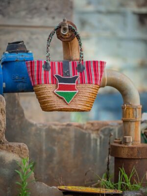 Kenya design kikoy sisal basket