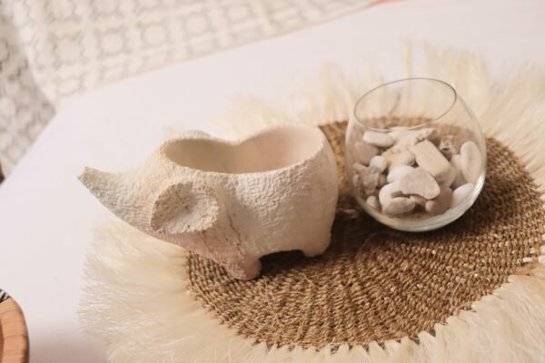 Textured elephant soapstone candle holder Textured elephant soapstone candle holder