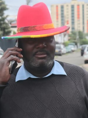 Red Fedora Hat with Beaded Band - Bold & Stylish Red Fedora Hat with Beaded Band - Bold & Stylish