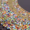 18-Inch Multicolored Half Beaded Placemat 18-Inch Multicolored Half Beaded Placemat