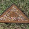 Triangular Maasai Beaded Placemat - Handmade African Table Décor Triangular Maasai Beaded Placemat - Handmade African Table Décor