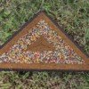 Triangular Maasai Beaded Placemat - Handmade African Table Décor