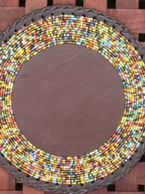 18-Inch Multicolored Half Beaded Placemat