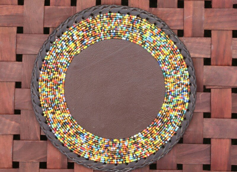 18-Inch Multicolored Half Beaded Placemat