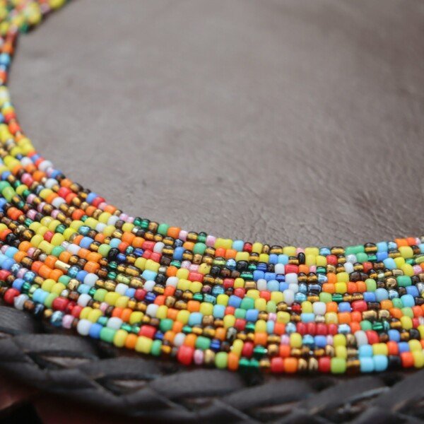 18-Inch Multicolored Half Beaded Placemat