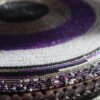 Durable 13-Inch Purple Patterned Beaded Placemat Durable 13-Inch Purple Patterned Beaded Placemat