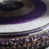 Durable 13-Inch Purple Patterned Beaded Placemat