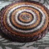 Brown & Silver Harmony Beaded Coaster - African Artisan Elegance