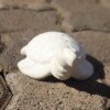 4-inch white soapstone turtle