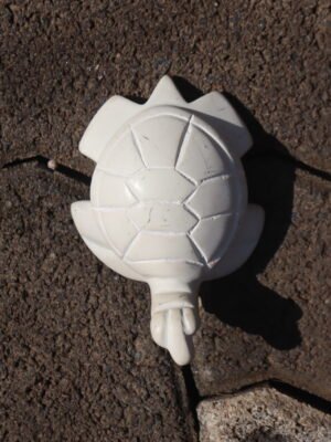 4-inch white soapstone turtle figurine 4-inch white soapstone turtle figurine