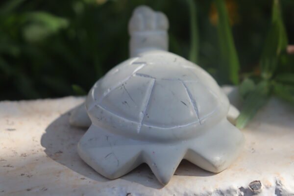 4-inch white soapstone turtle 4-inch white soapstone turtle