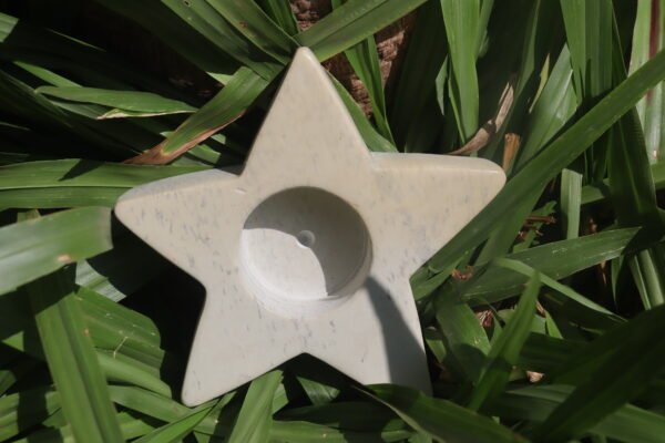 Star Shaped Soapstone Candle Holder - Hand carved Kisii Stone from Kenya Star Shaped Soapstone Candle Holder - Hand carved Kisii Stone from Kenya