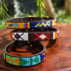 Set of 3 Beaded Dog Collars - Handmade Maasai Leather Collection