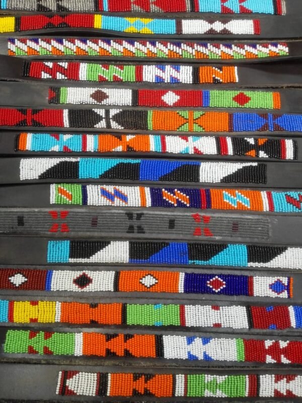 Assorted Beaded Dog Collars - Handmade Leather Pet Collars Assorted Beaded Dog Collars - Handmade Leather Pet Collars