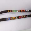 Multicolored Beaded Leather Dog Collar - Handcrafted African Design Multicolored Beaded Leather Dog Collar - Handcrafted African Design