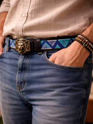 Assorted Maasai Beaded Leather Belts - Authentic African Accessories