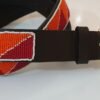 Orange Beaded Leather Belt – Bold African Craftsmanship Orange Beaded Leather Belt - Bold African Craftsmanship