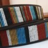 Radiant Multicolor Beaded Leather Belt – Bold African Design Radiant Multicolor Beaded Leather Belt – Bold African Design