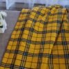 Vibrant Yellow Maasai Shuka Blanket - Authentic Handwoven African Wrap
