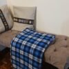 Blue and White Striped Maasai Shuka Blanket