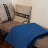Classic Blue Maasai Shuka Blanket