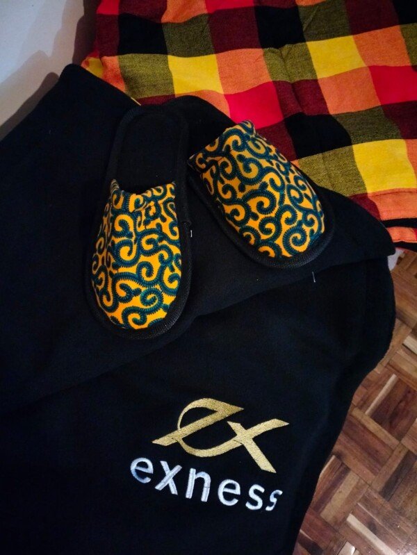 Radiant Gold Ankara Slip-Ons - Handmade African Print Slides for Effortless Elegance