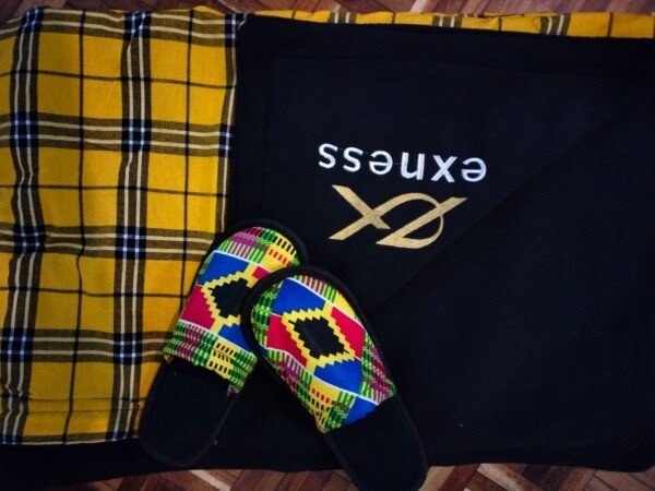 Vibrant Multicolored Ankara Slip-Ons Vibrant Multicolored Ankara Slip-Ons