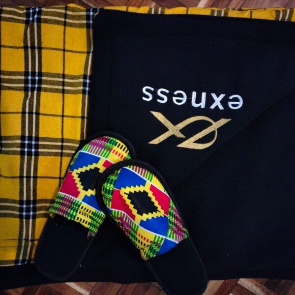 Vibrant Multicolored Ankara Slip-Ons