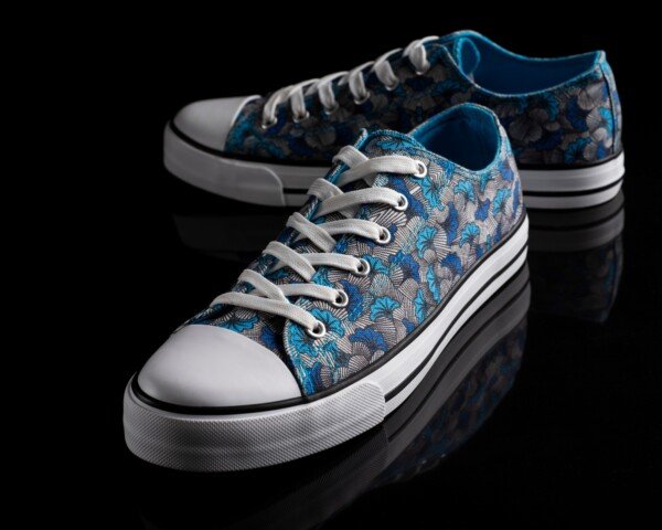 Blue Ankara Converse Sneakers