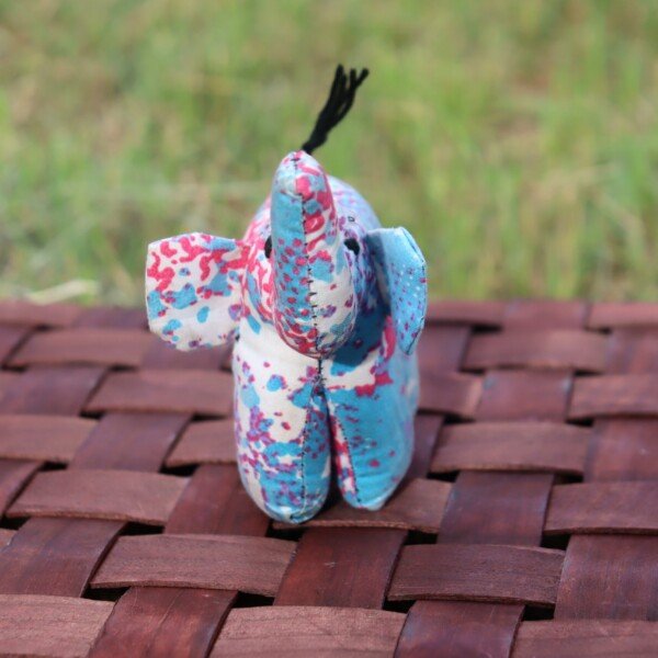 Blue Elephant Kitenge Soft Doll