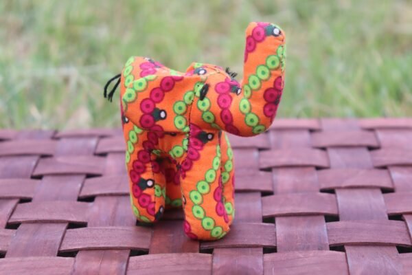 Vibrant Multicolored Elephant Kitenge Soft Doll Vibrant Multicolored Elephant Kitenge Soft Doll