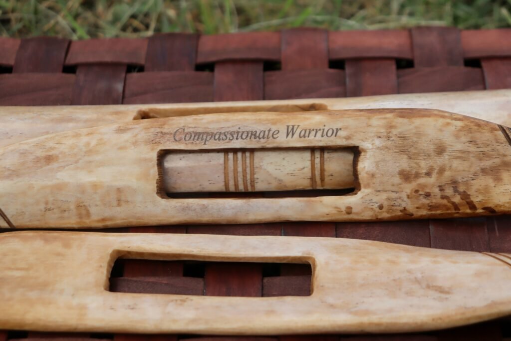 Maasai Lion Spike – “Compassionate Warrior” Engraved Spear