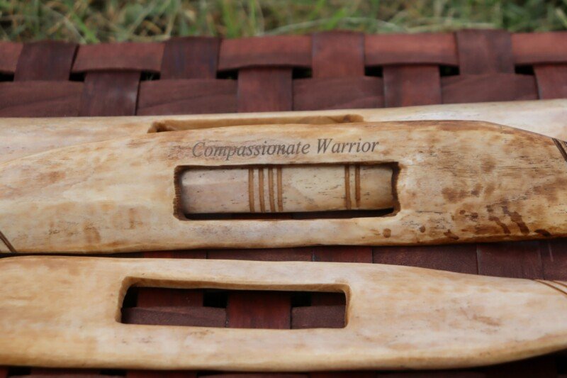 Maasai Lion Spike – “Compassionate Warrior” Engraved Spear