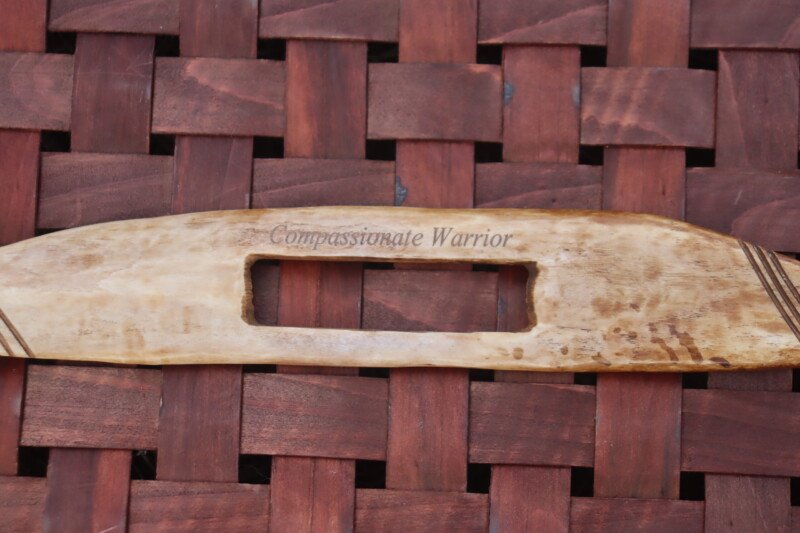 Maasai Lion Spike – “Compassionate Warrior” Engraved Spear