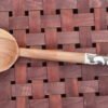 Handcrafted Wooden Cooking Stick with Bone-Detail Handle Handcrafted Wooden Cooking Stick with Bone-Detail Handle