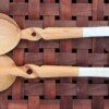 Discounted Handcrafted Set of 2 Wooden Cooking Sticks - African Kitchen Utensils