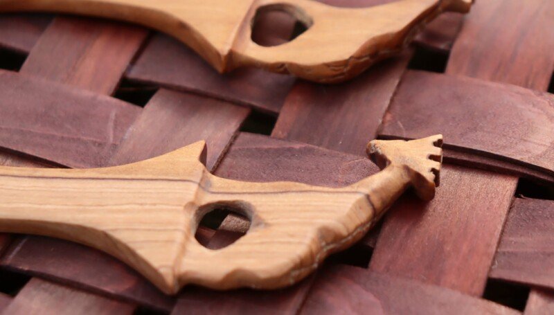 Handcrafted Wooden Cooking Sticks with Giraffe Handle