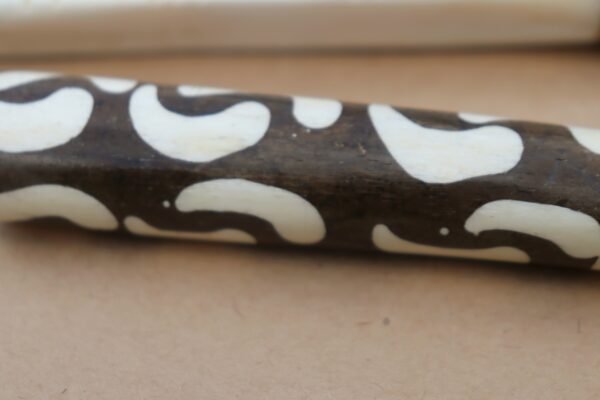 Handcrafted Wooden Cooking Stick with Bone-Detail Handle Handcrafted Wooden Cooking Stick with Bone-Detail Handle